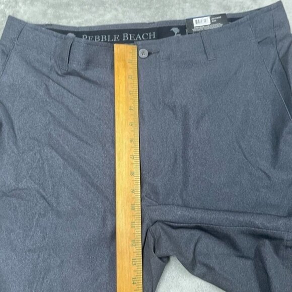 Pebble Beach Dry-Luxe Mens Performance Golf Shorts Size 36 Gray Lightweight 6941 - Picture 3 of 8